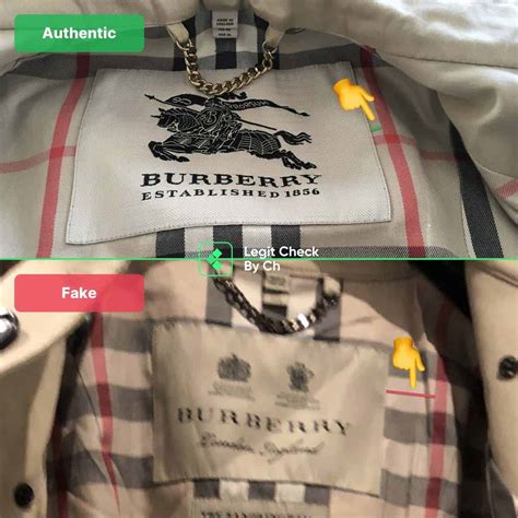 how to spot fake burberry jacket|identify burberry raincoat.